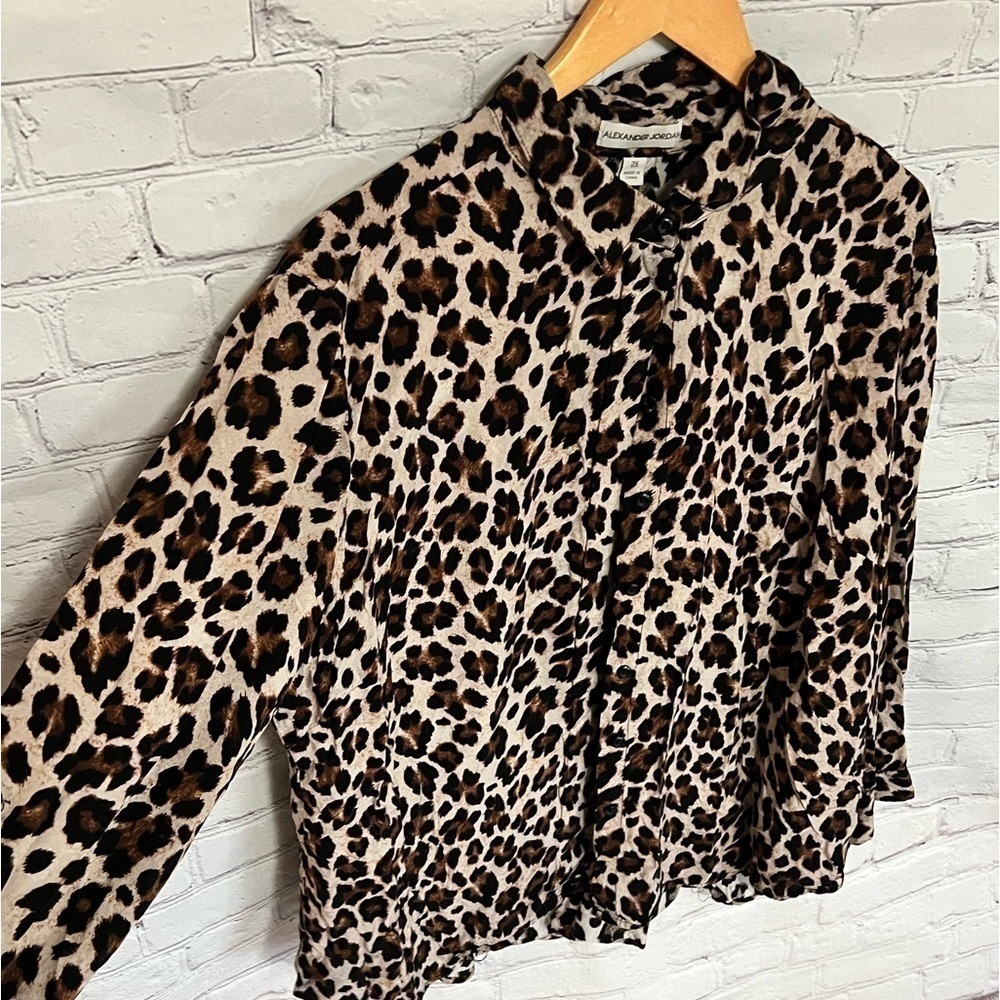 Alexander Jordan | Leopard Print Button-Down Shir… - image 2